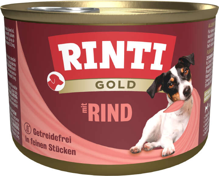 RINTI Hunde-Nassfutter Gold Rindstückchen